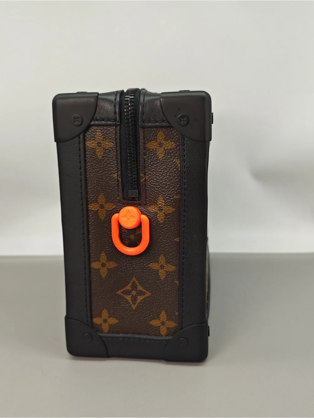 Louis Vuitton Brown Monogram Canvas Trunk Crossbody with Black Trim